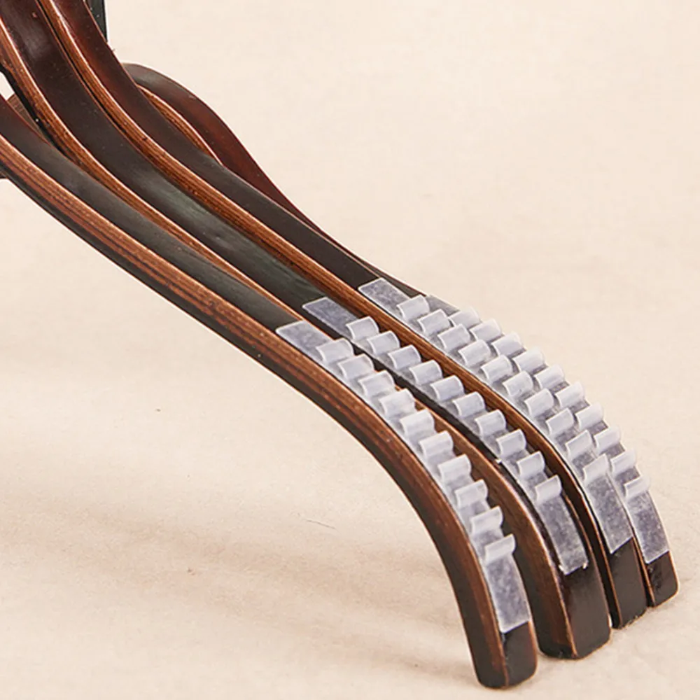 200pcsClearNonSlipRubberHangerGripsHangerStripsAdhesive