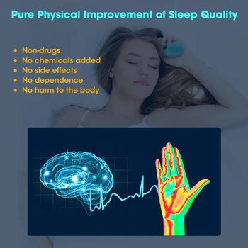 PASTSKY Sleep Aids CES Insomnia Device Pulse Egg Relieve Mental Tension Stress Eliminate Anxiety Depression Treatment Health 4