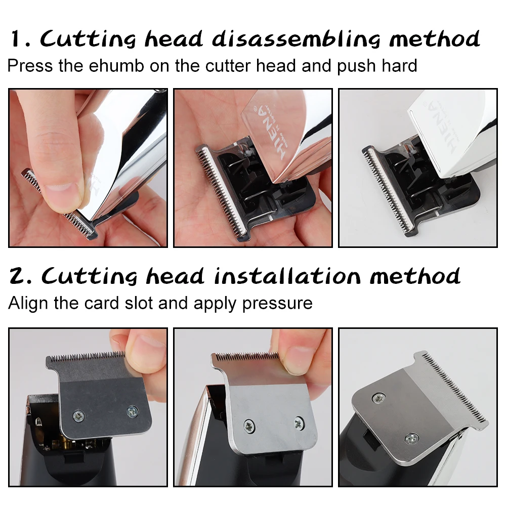 HIENA hair clipper cutting machine man hair clipper trimmers Professional electric scissors push Oil head Electric HYN-010 6