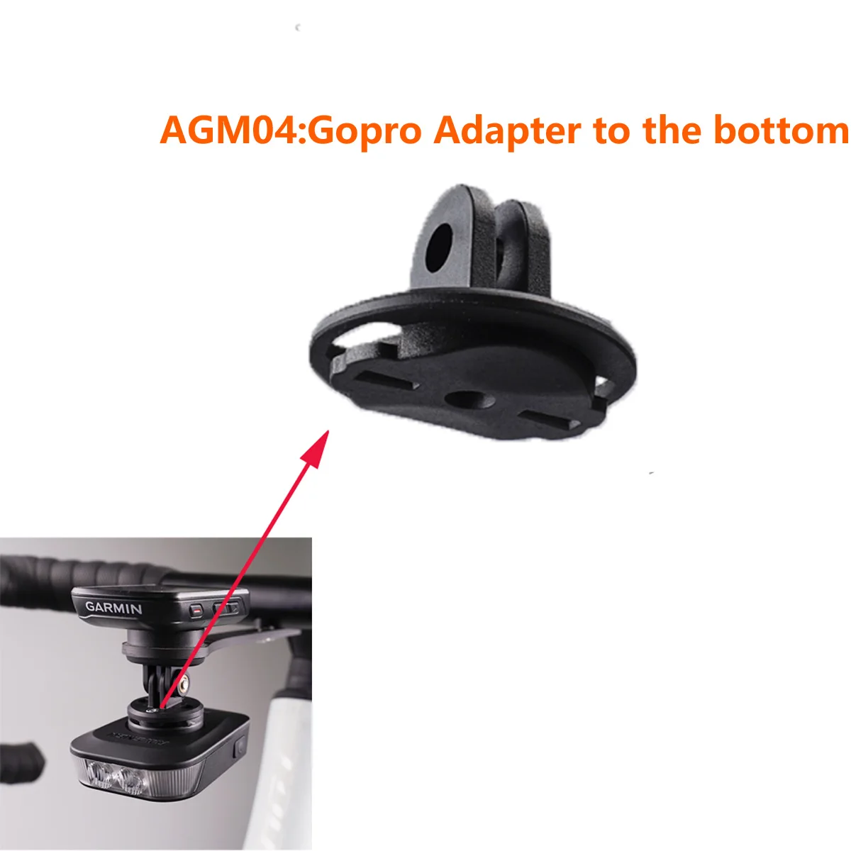 RAVEMEN AGM03 Gopro Adapter Bike Mount Bracket For RAVEMN FR500