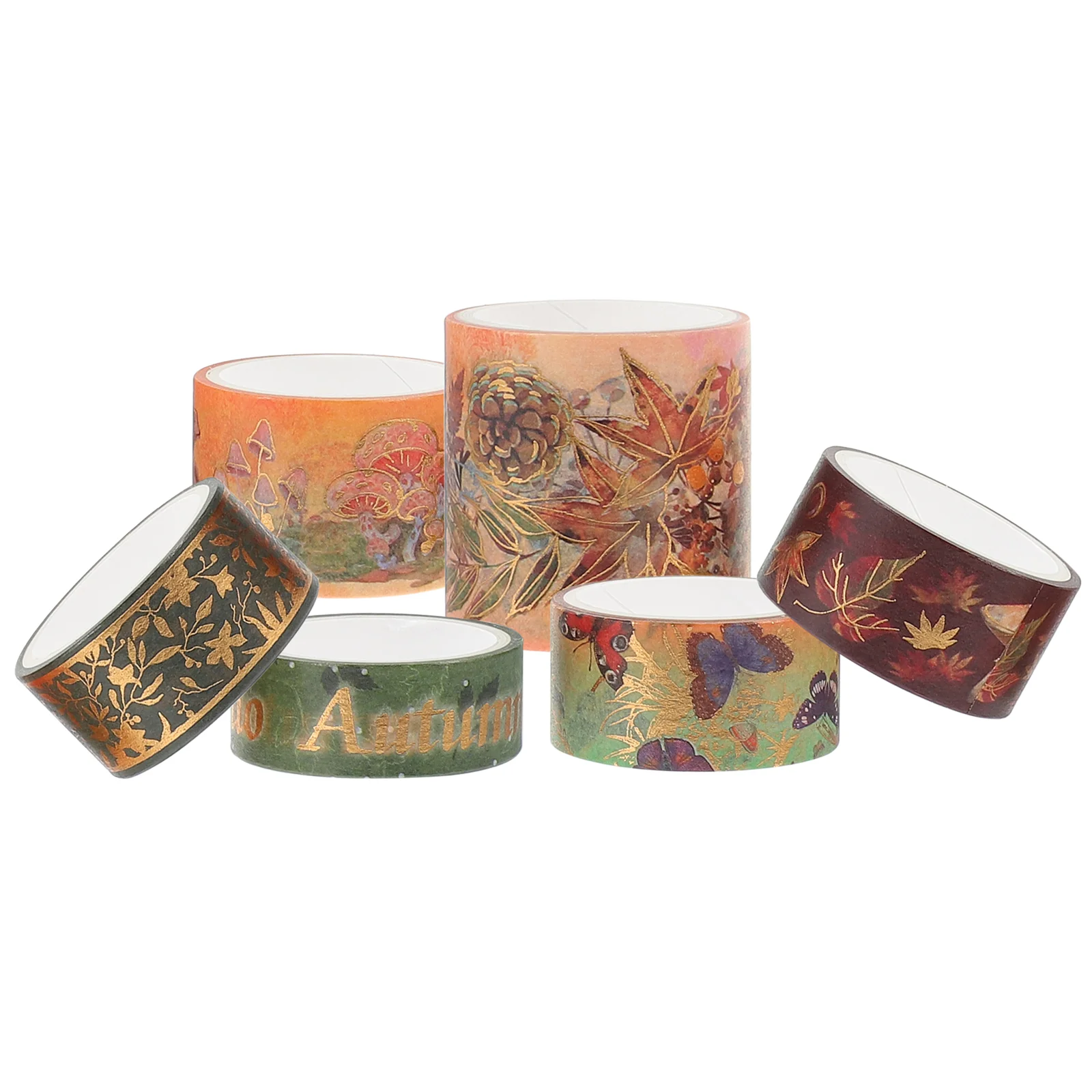 

6 Rolls Decor Washi Tape Scrapbook Paper Crafts Journaling Supplies Aesthetic DIY