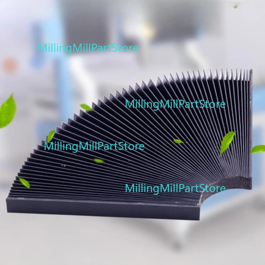 Hot CNC Milling Machine Flexible Guard Dust Cloth Protective Flat Accordion 130-300mm Bellows Dust Cover Tool 1.5M*15mm