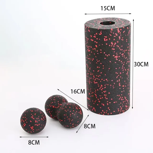 30/45CM Yoga Foam Roller Kit High Density EPP Peanut Massage Ball set Pilates Body Exercises Gym Self-Myofascial Treatment Tool 5