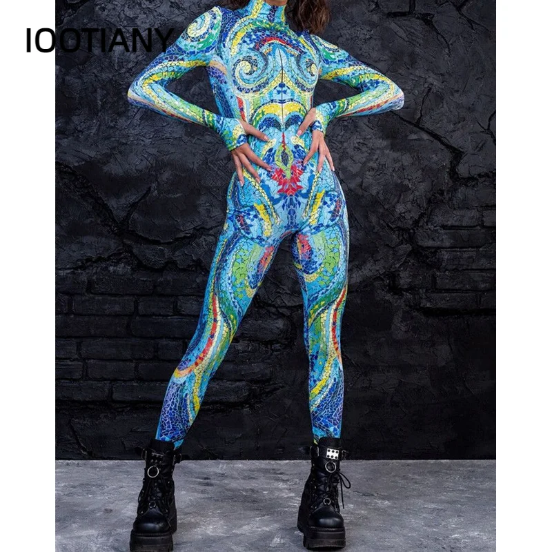 Adulti Linee Muscolari Modello Di Colore Costume Cosplay Spandex Zentai Suit Halloween Party Body Tuta Sportiva A Vita Alta