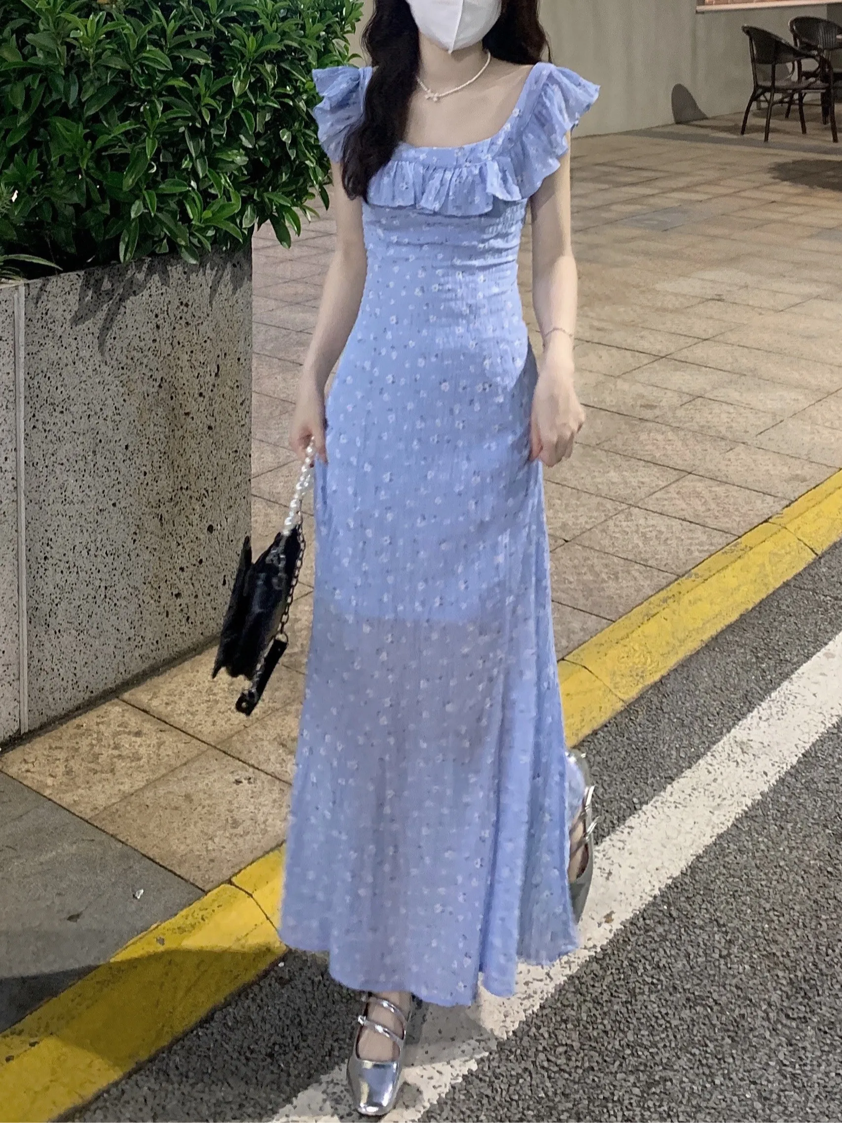 

Slim Fit Long Skirt for Women, Gentle Style, Elegant and Slimming, Fishtail Skirt, Summer, New, 2024