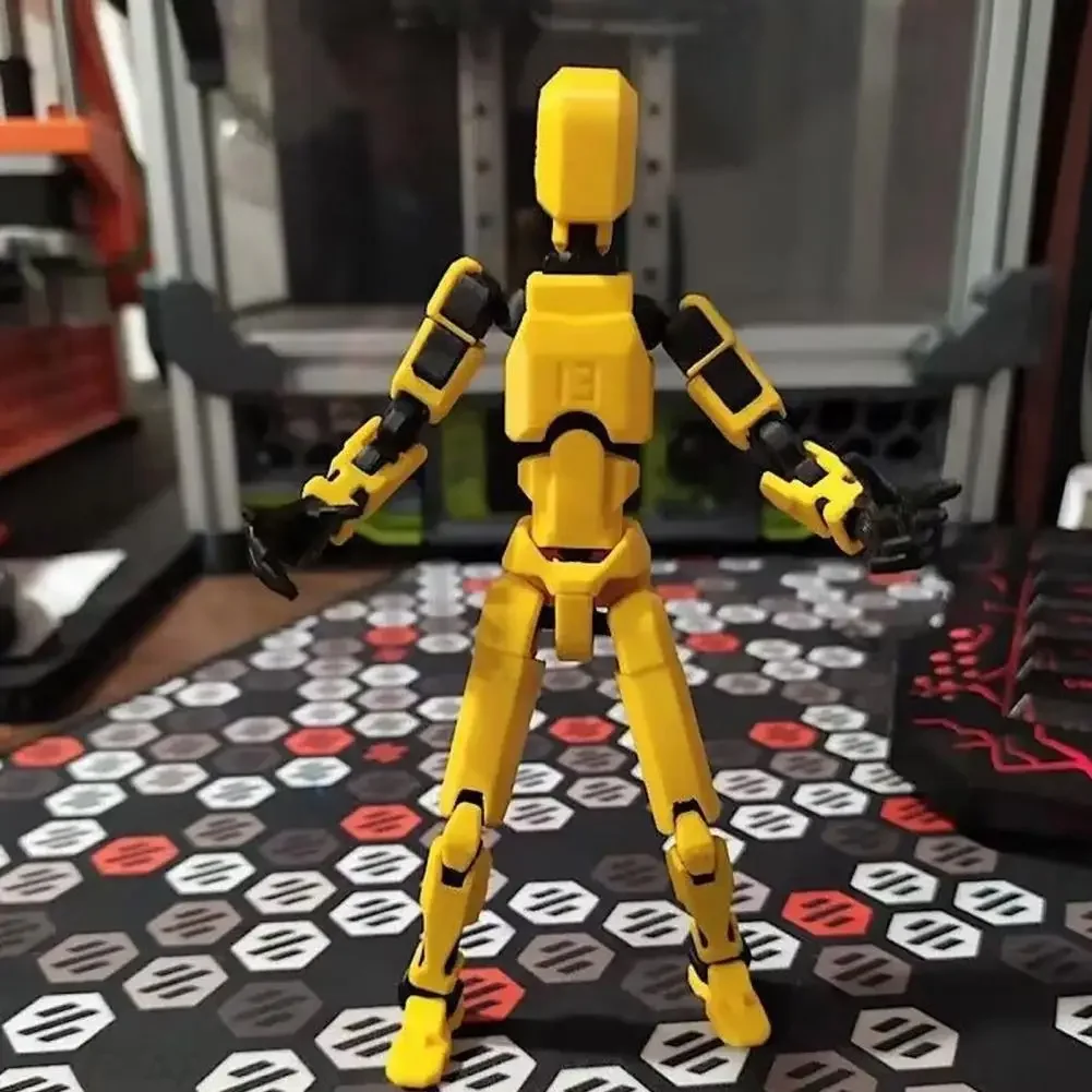 Multi-Jointed Movable Robot 3D Printed Mannequin Widely Used Simple Installation DIY Robot Action Figure Desktop Decoration