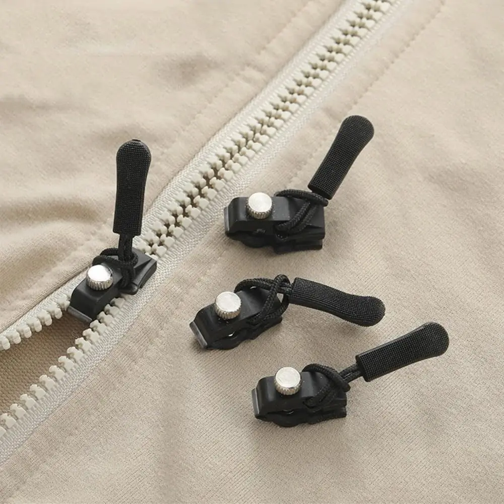 내구성 3 다른 크기 지퍼 수리 키트 이동식 교체 나쁜 버클 지퍼 헤드 바느질 도구 금속 가방 지퍼 헤드