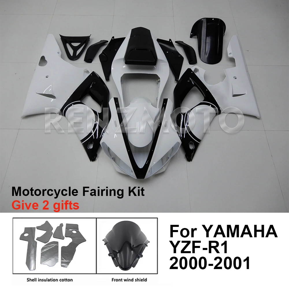 

Motorcycle Fairing Set Body Kit Plastic For YAMAHA YZF-R1 YZF R1 2000-2001 Accessories Injection Bodywork Y1001-103a