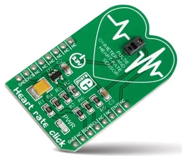 

Heart Rate Monitor Module MIKROE-2000 HEART RATE CLICK MAX30100 Development Board Winder