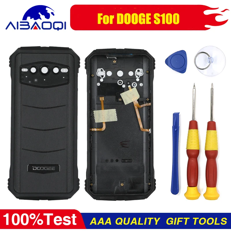 XUNQIYI DOOGEE S100 S100 Pro 전화 뒷면 커버 완벽한 교체 부품 용 100% 새 보호 배터리 케이스
