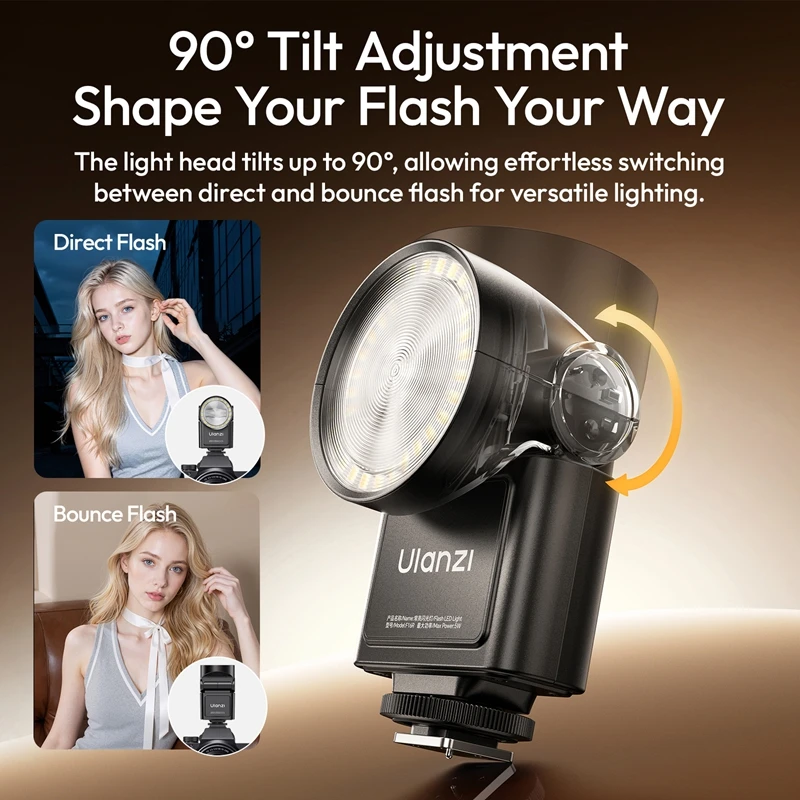 Ulanzi F16R Camera Flash LED Light 2500-6500K SpeedLite GN16 Camera Flash for Backlight Night Street Photography Daily Moments - Ảnh 4