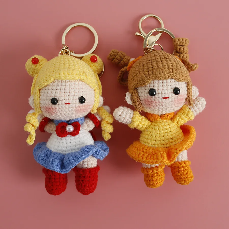 Personalized Handmade Crochet Princess Doll Pendants | Exquisite Amigurumi Figures