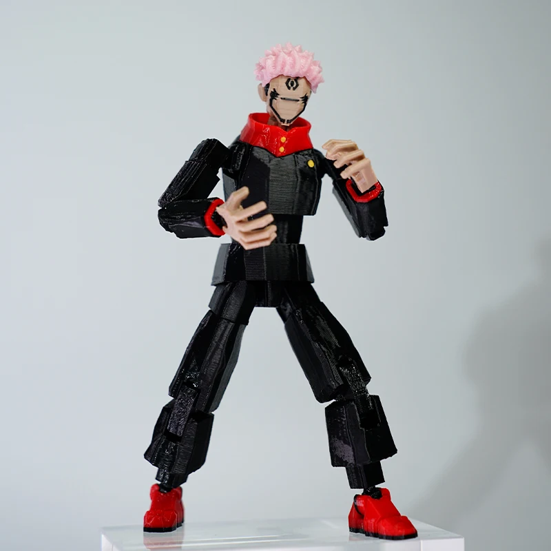 3D Printed Ryomen Sukuna Anime Shapeshifting Action Figure Ornaments