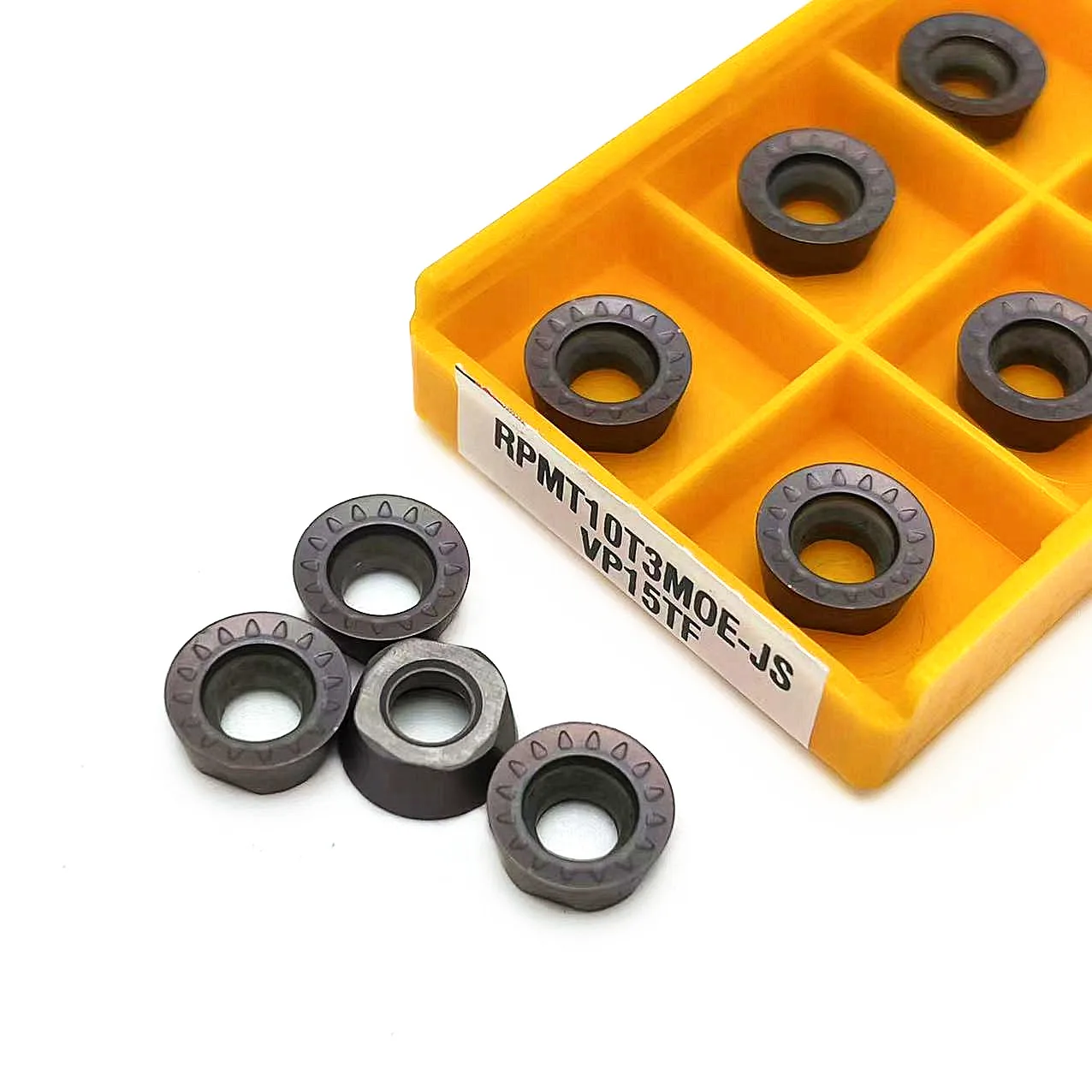 10 Inserti In Metallo Duro Per Tornio - Modelli RPMT1204, RPMW1003, Per Tornitura Interna