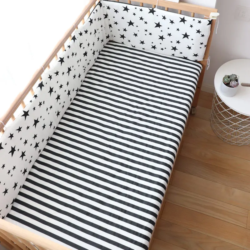 Pare-chocs de berceau en coton épais et doux pour bébé, 180x30cm, protection de lit pour nourrissons, coussin Anti-collision, couverture de clôture de lit pour enfants, décor de chambre