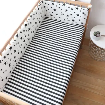 180x30 cm Culla Paraurti In Cotone Spessore Morbido Culla Protezione Per Infantile Anti-collisione Cuscino Per Bambini Letto Recinzione copertura Room Decor