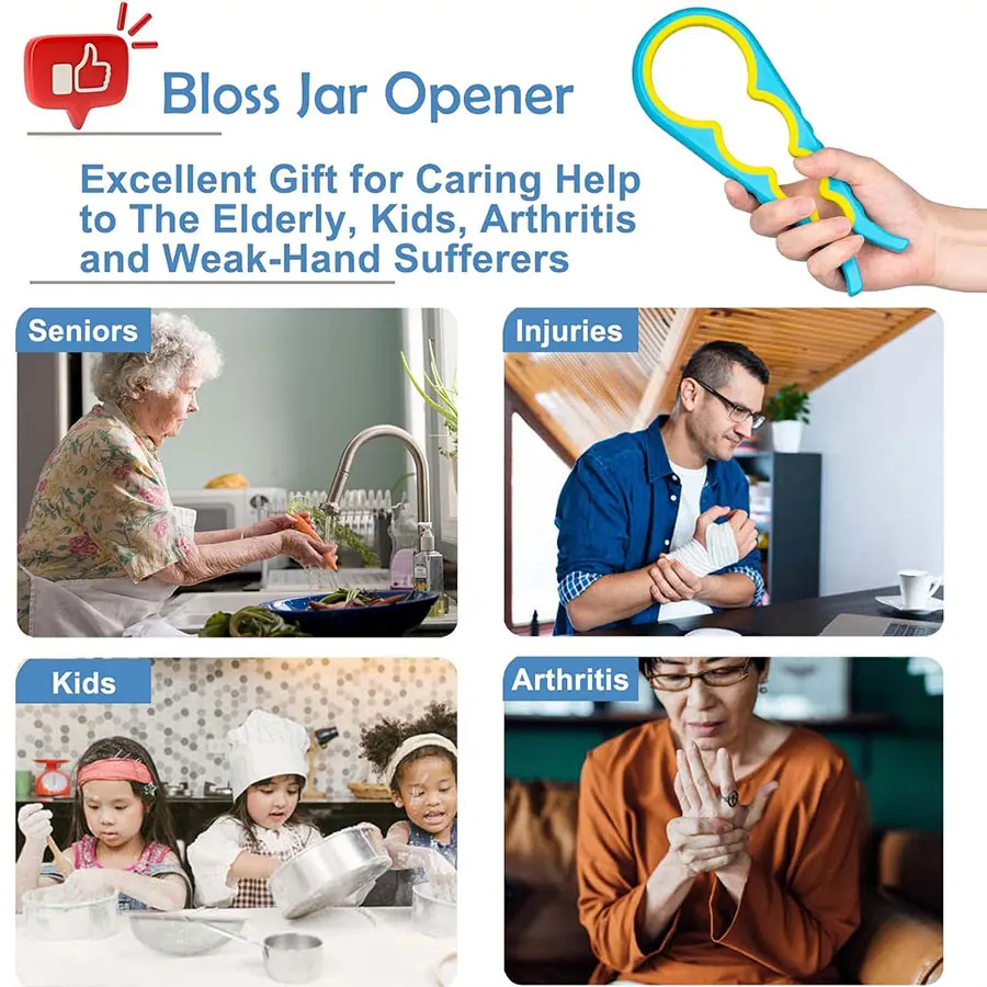 Multi functional lid opener, four in one screw cap, labor-saving lid opener, kitchen and daily necessities bottle opener