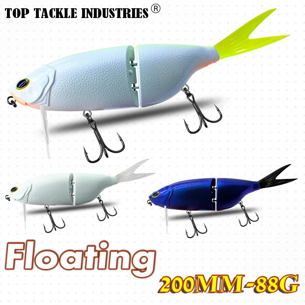 CF 2 Section Joint S Type SwimBait Joker 200mm 88g Wobbler Floating Big