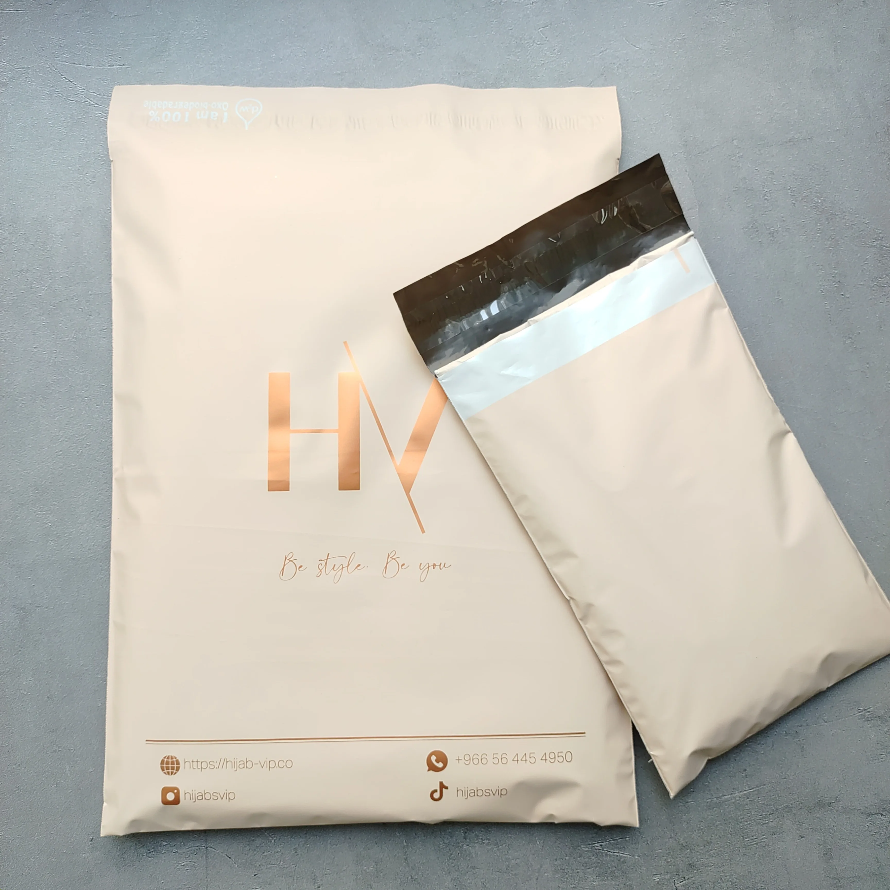 Environmentally friendly custom printing logo, luxurious matte white plastic mailing envelope, polyethylene shipping bag 50pcs 2