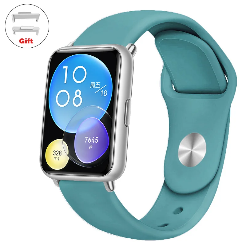 Silicone strap For Huawei Watch FIT 2 classic band smart watch wristband Sport Breathable bracelet correas 20mm Belt Accessories