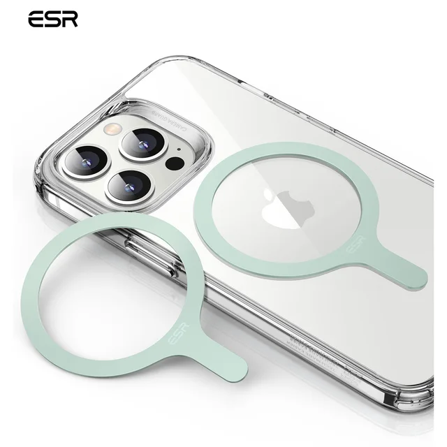 ESR-anillo magnético MagSafe para iPhone 13/13 Pro Max, pegatina de anillo  de Metal para Samsung S22 S21 S20, funda de carga inalámbrica Ultra