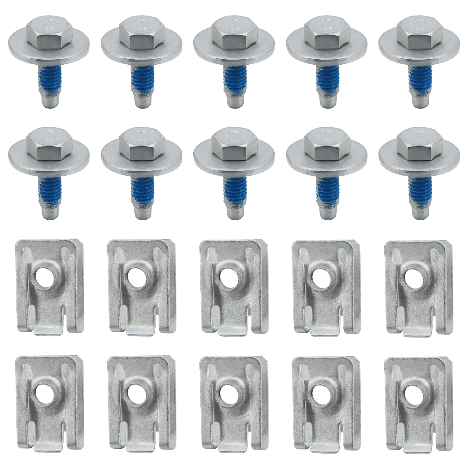 Car Body Bolts U-nut Clip M6 Engine Cover Splash Shield Guard Bumper Fender Retainer Fastener Grade 8.8 Screws auto fasteners,car screws