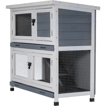 Solid Wood Rabbit Hutch 1