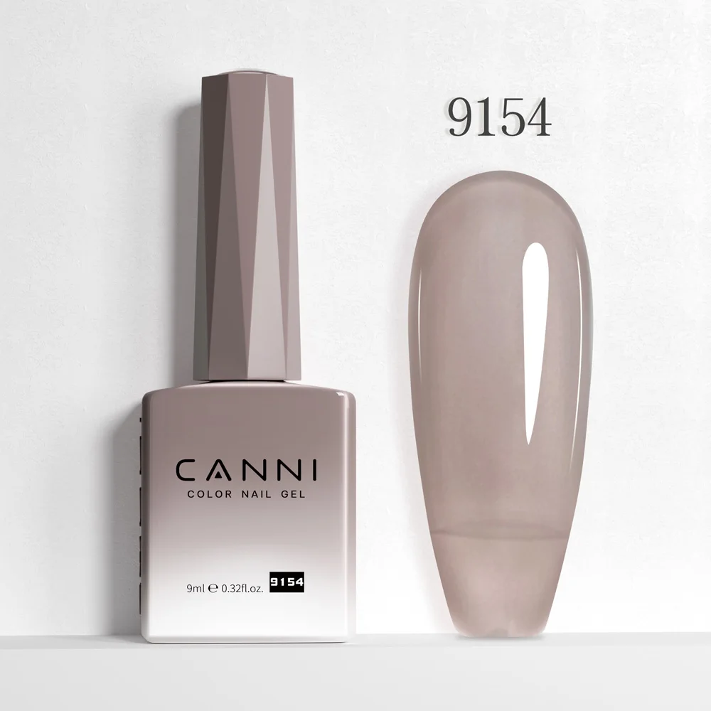 CANNI HEMA Free Black Glitter Diamond Sparkle Gel Polish - Long-Lasting Glossy Finish