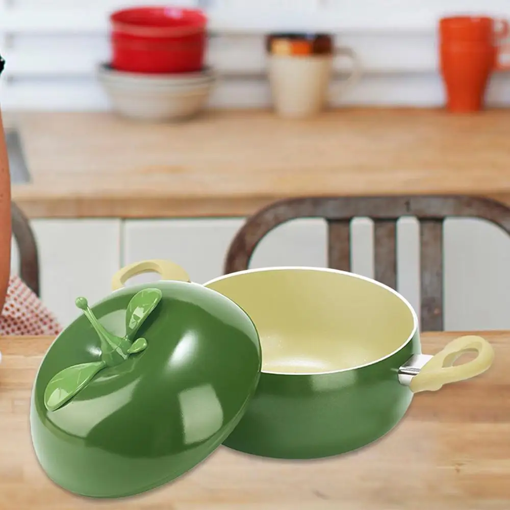 Description Picture 5 of item1pcs Non-stick Soup Pot Aluminum Eggplant Tomato Apples Pear Avocado Dessert Saucepan Frying Pan Multi-Use Kitchen Supplies