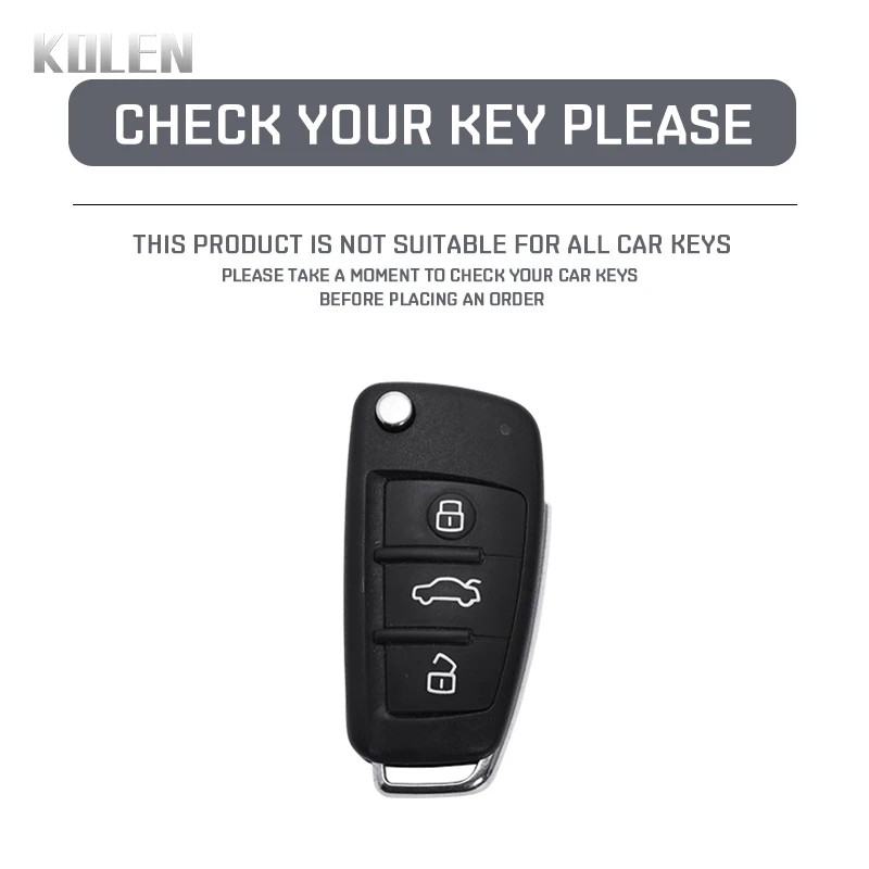 Car Key Shell Flip Key Fob Shell Key Case Cover For Audi A3 8L 8P A4 B6 B7 B8 A6 C5 C6 4F RS3 Q3 Q7 TT 8L 8V S3