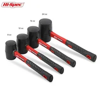 Hi-Spec 1PC Heavy Duty Mallet Rubber Hammer Double Faced Household Mini Hammer Multifunctional Mallet Hand Tool 8/12/16/24 Oz 2