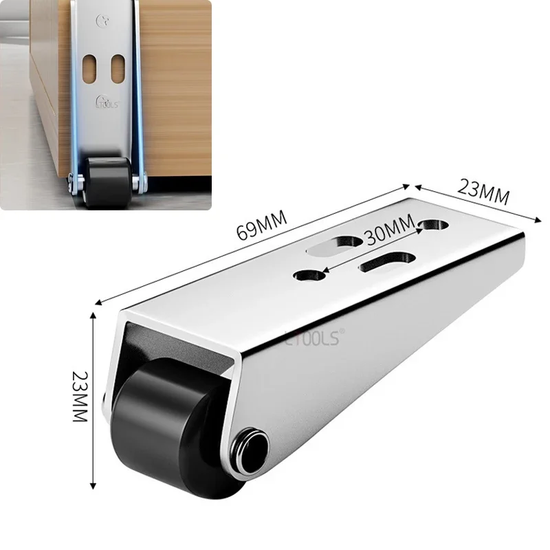 Wandgemonteerde Stille Roller Met Enkel Wiel,Glijdende