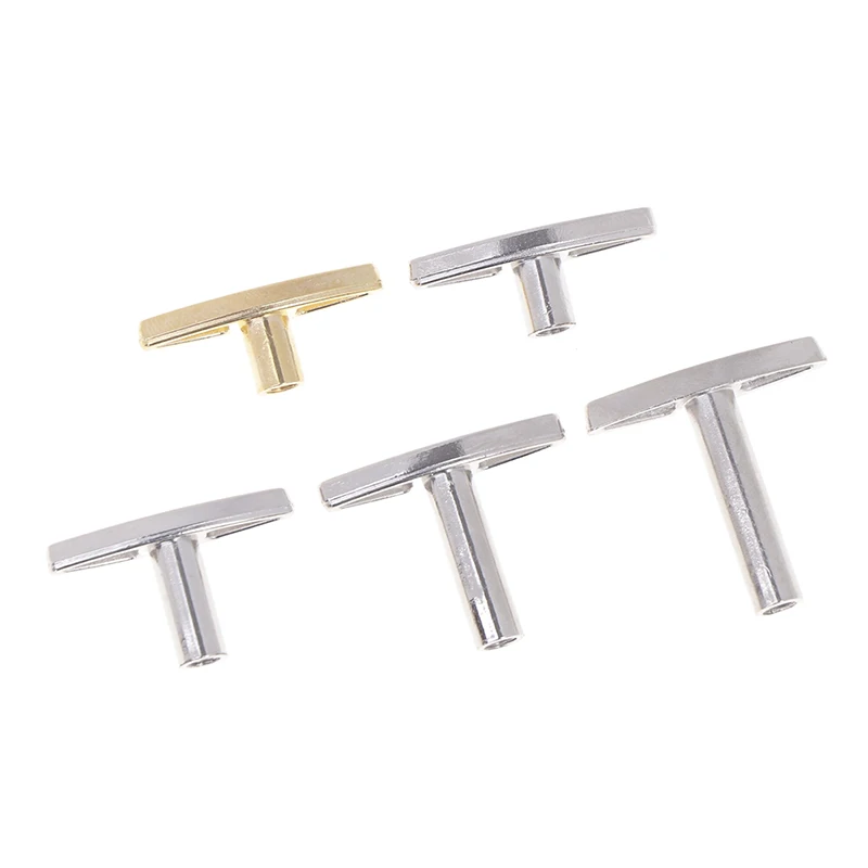 Musical Box Wind Key Music Box Mechanism Musical Rotating Knobs Clockwork Music T Shape Bar Replacement Winder 2pcs