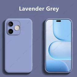 Original Liquid Silicone Phone Case - Durable Back Cover and Protector for Honor 600e (Lavender Grey)