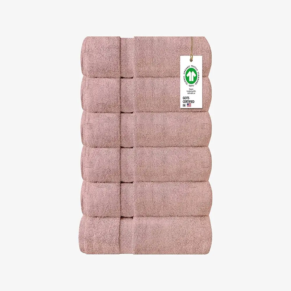 

GOTS Certified Organic Cotton Feather Touch Quick Dry 700 GSM Hand Towel, 20"X30"