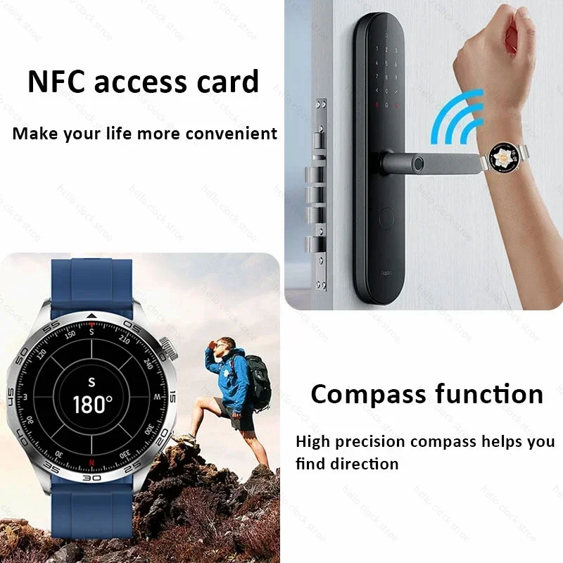 화웨이 GT4 프로 스마트 워치 2024, HD AMOLED NFC 나침반, ChatGPT 다이얼, 블루투스 통화, 무선 충전 스마트 워치, 남녀공용, 신제품