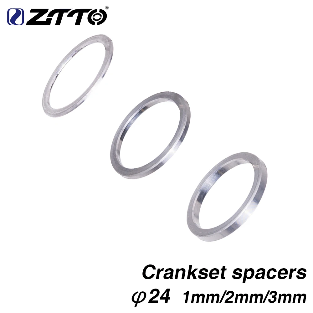 ZTTO MTB Road Bike Bottom Bracket Washer 1mm 2mm 3mm Axle Washer Crankset Spacer BB Aluminium For 24mm Chainset Crankset