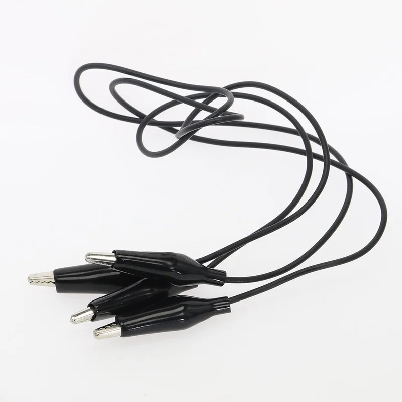 Pinzas de cocodrilo eléctricas, cables de prueba de bricolaje, pinzas de cocodrilo de doble punta, Clip de cucaracha, batería de cable de puente, 10 Uds.