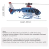 RC EAR C123 RC Helicopter Ec135  Dual Brushless Motor 2.4G 6CH 6-Axis Gyro Optical Flow Localization Altitude Hold Remote RTF 3