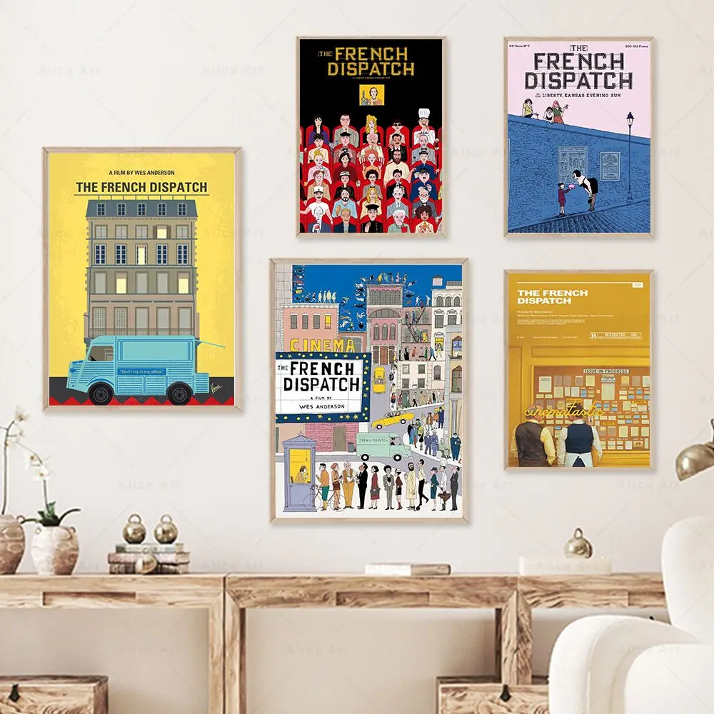 The French Dispatch 2021 Movie Poster Prints A Film By Wes Anderson