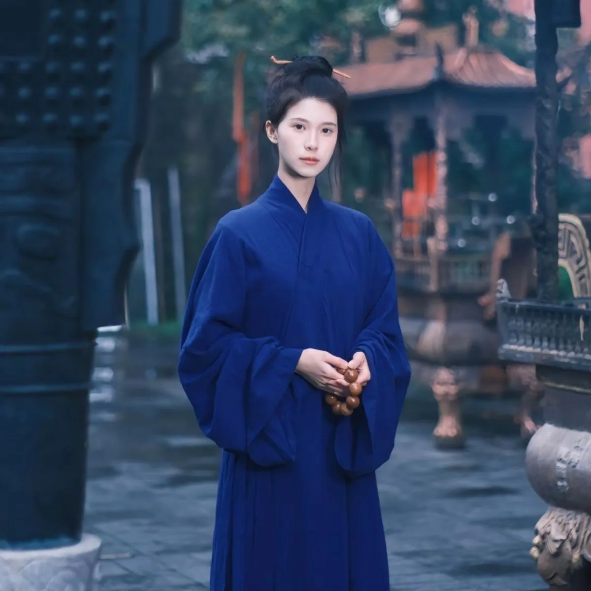 Wudang King Taoist Robe The Outcast Milk Silk Men Women Chinese Style Lay Buddhist Wide Sleeves Short Robe Cosplay Costume