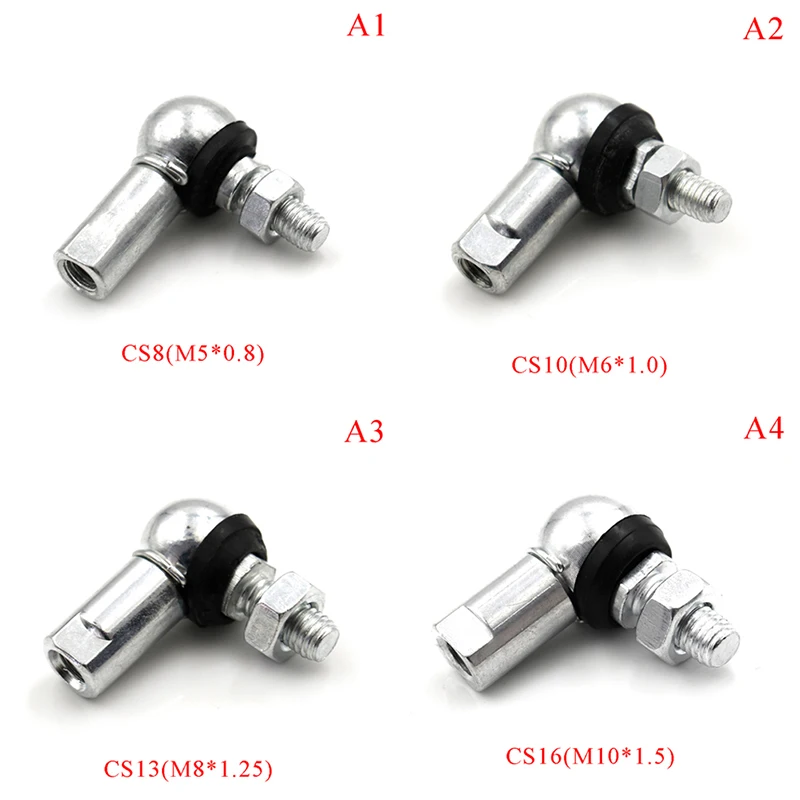 1PC Ball Head Joint Rod End Bearing M5 M6 M8 M10 Right Angle CS8/CS10/CS13/CS16 Anti-dust Ring