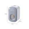 Automatic Toothpaste Dispenser Dust-proof Toothbrush Holder Wall Mount Stand Bathroom Accessories Set Toothpaste Squeezer 6