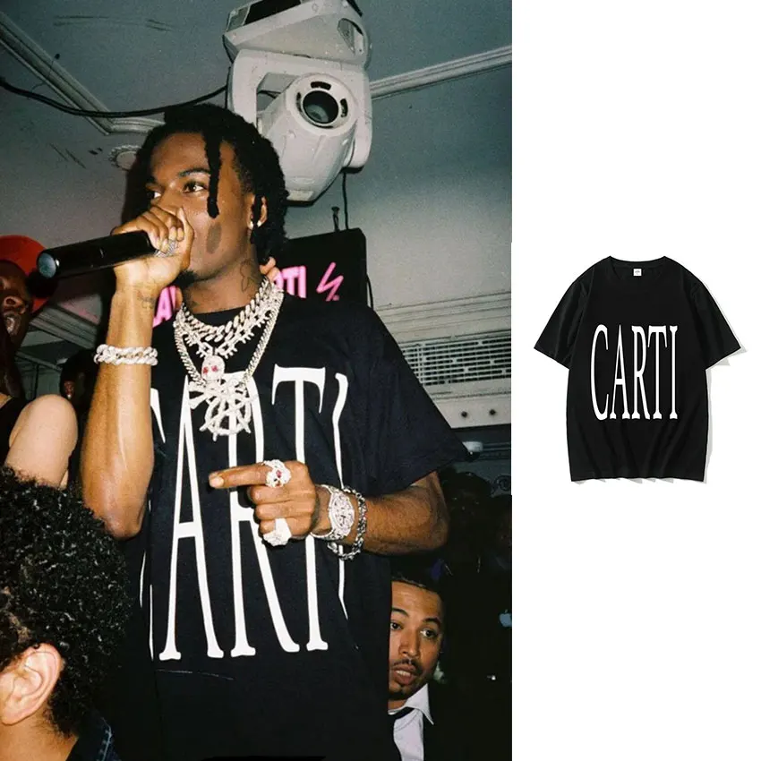 Rapper Playboi Carti T Shirt Big Font V As Seen on Carti