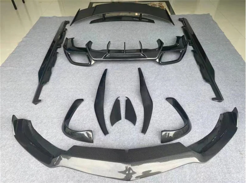 High Quality REAL Carbon Fiber Front Lip Rear Diffuser Bumper Body Side Skirt Kit Spoiler For Mercedes Benz AMG GT GTS GTC GTR 18 - Racext High Quality REAL Carbon Fiber Front Lip Rear Diffuser Bumper Body Side Skirt Kit Spoiler For Mercedes Benz AMG GT GTS GTC GTR - - Racext 17