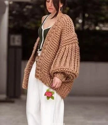 pink sweater 2021 Autumn Winter Women Casual Sweater Hairball Knitted Cardigan O-neck Long Sleeve Pink Cardigan Cute Sweaters cropped sweater Sweaters