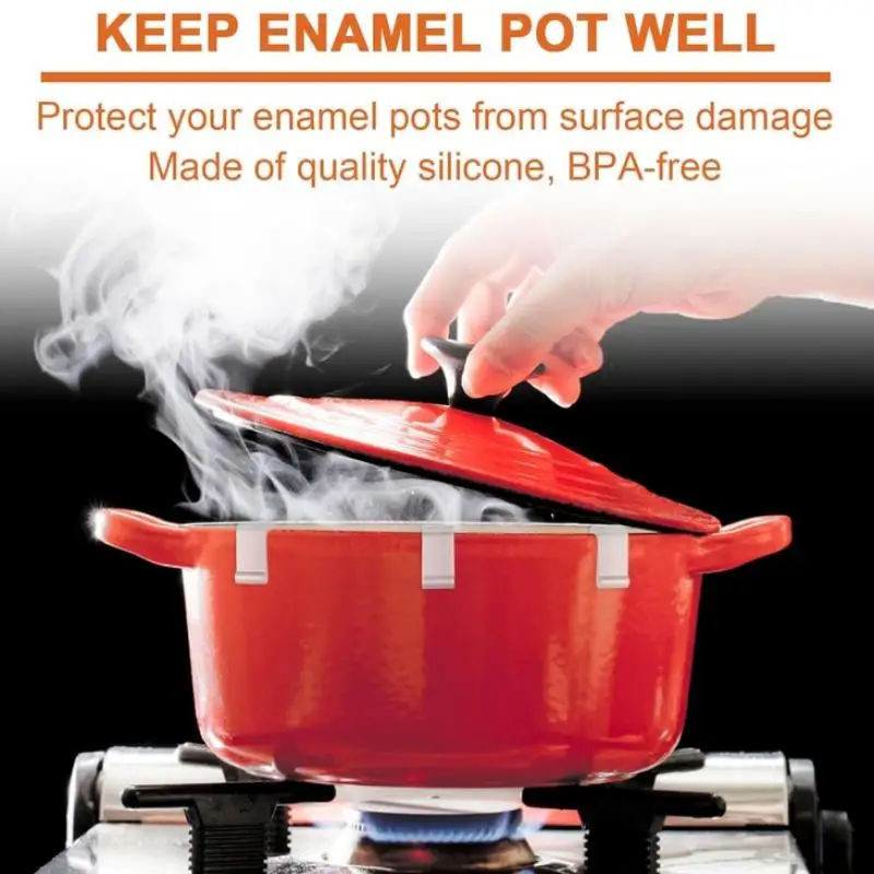 Oven & Deksel Beschermer, Anti Kras Bumper Clips - IJzeren Kookgerei Beschermers voor Oven Potten