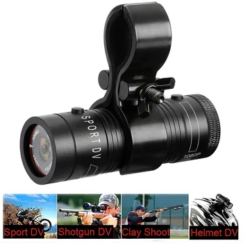 Action Camera da esterno Mountain Bike Casco da moto Fotocamera Mini fotocamera Sport DV Videoregistratore Action Cam con supporto per pistola