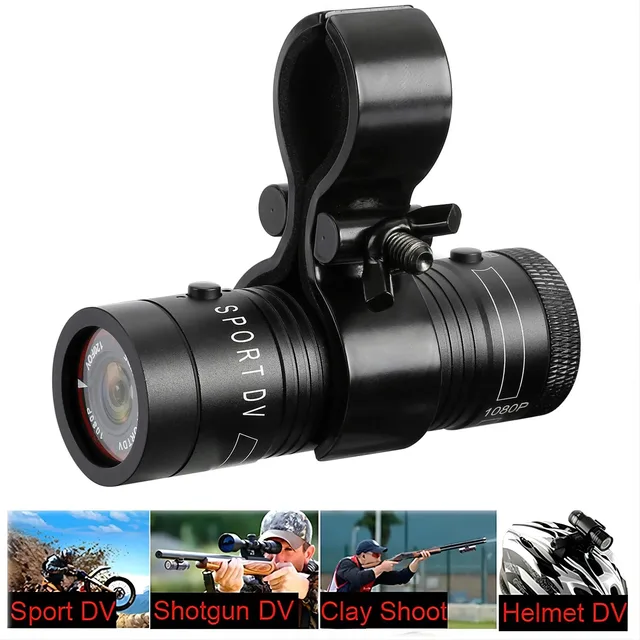 Outdoor Action Camera Mountain Bike Motorcycle Helmet Camera Mini Camera Sport DV Video Recorder Action Cam with Gun Mount 1