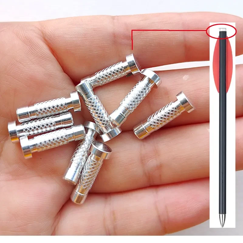 50/100pcs Aluminium Flat Arrow Nocks For I.D4.2mm O.D6 mm Arrow shaft Archery Bow Hunting